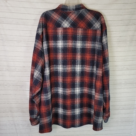 ASCEND PLAID FLANNEL BUTTON DOWN SHIRT SHACKET, SZ XXL - Picture 7 of 9